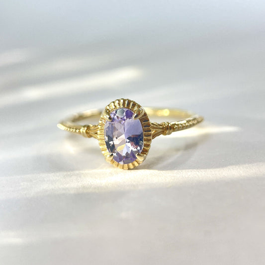 Purple Tanzanite K9 Ring