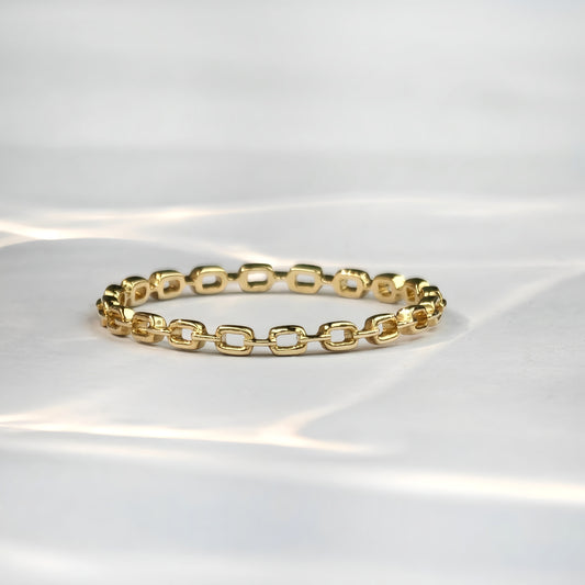 Interlocking chain ring