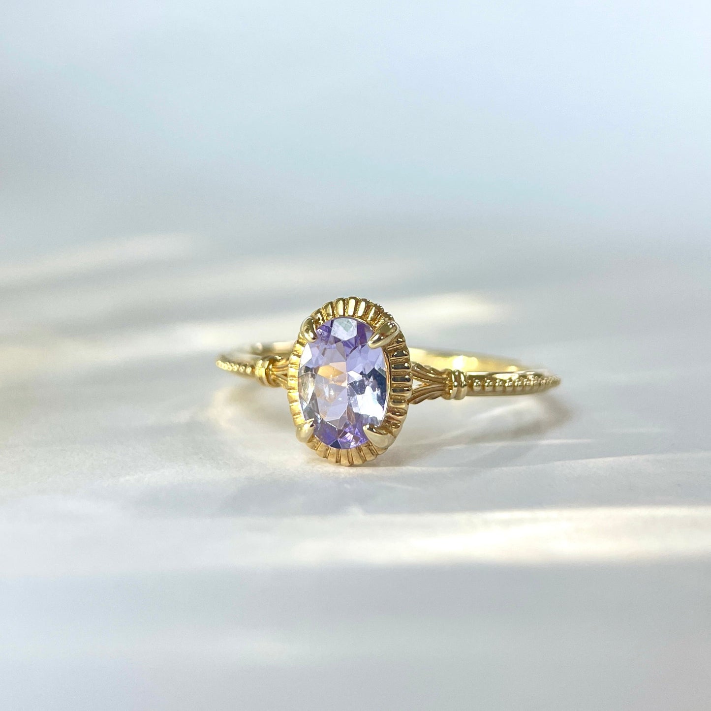 Purple Tanzanite K9 Ring