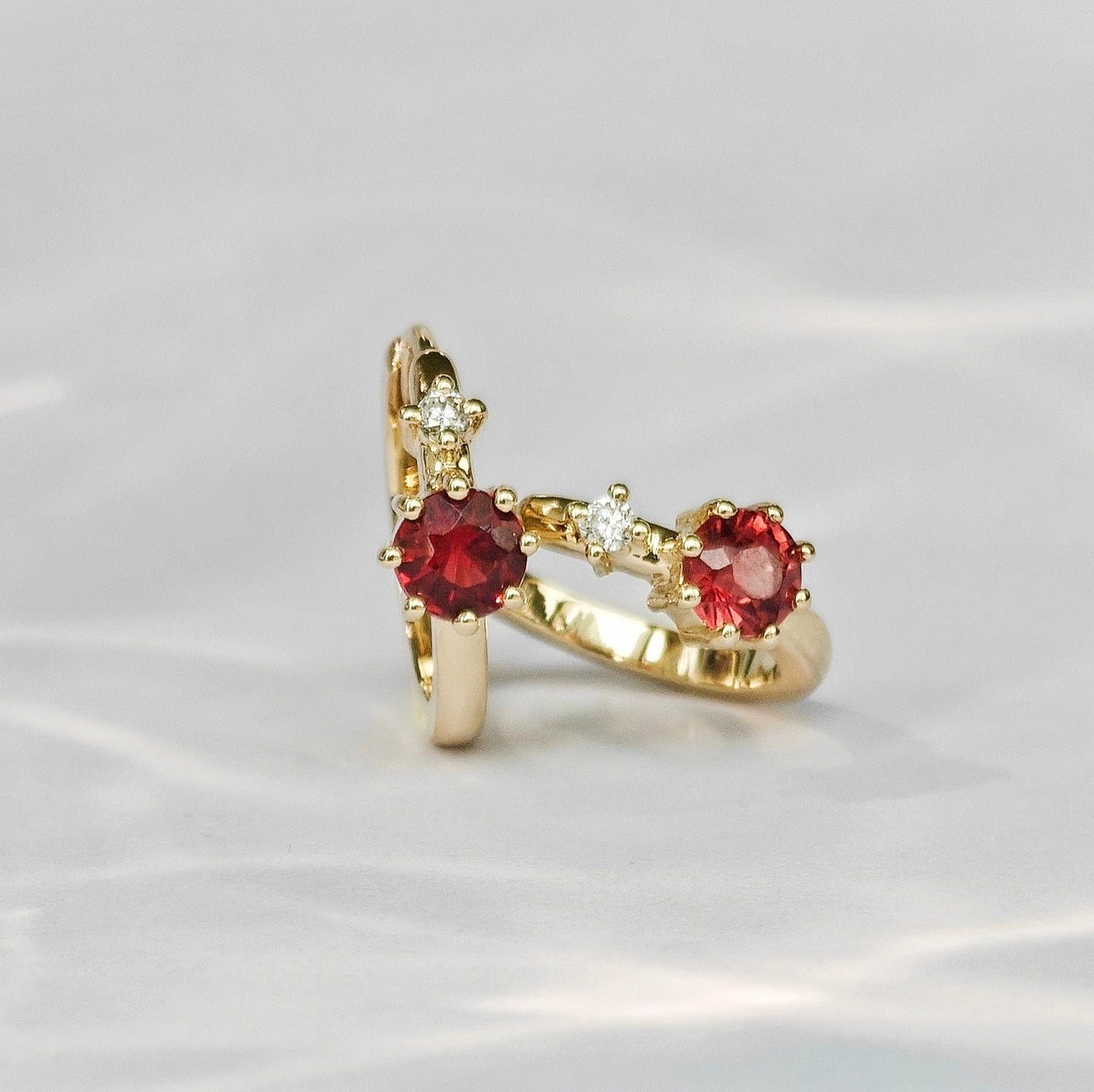 Red Spinel Earrings