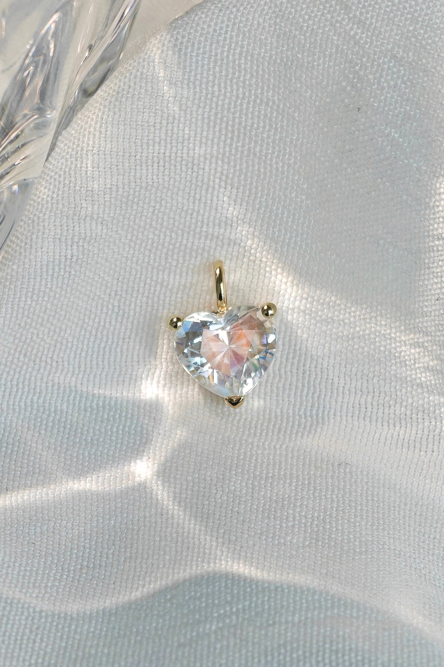 Heart Shaped Moonstone Necklace（Available Now）