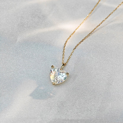 Heart Shaped Moonstone Necklace（Available Now）