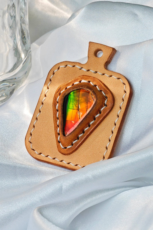 Ingenious: Tuscan Vegetable Tanned Leather Meets Mysterious Ammolite（Limited Sale）