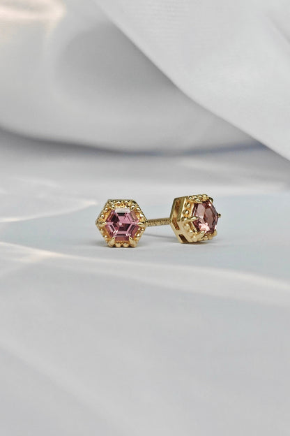 Pink Sapphire Earrings