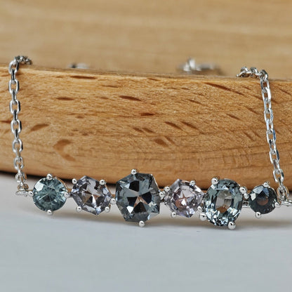 Aquamarine - Blue Spinel Bracelet