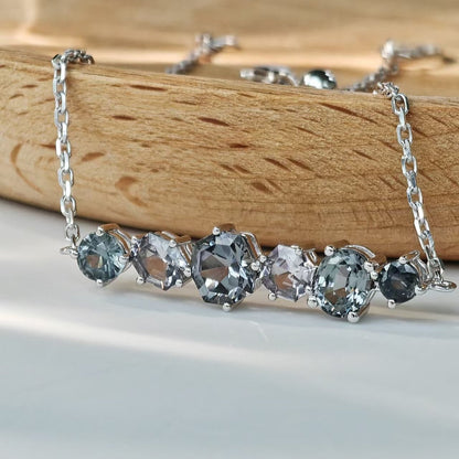 Aquamarine - Blue Spinel Bracelet