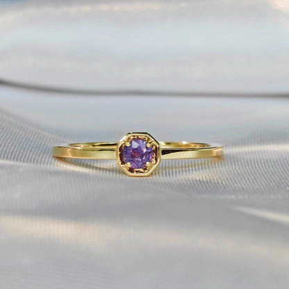 Purple Sapphire Polished Ring（Available Now）