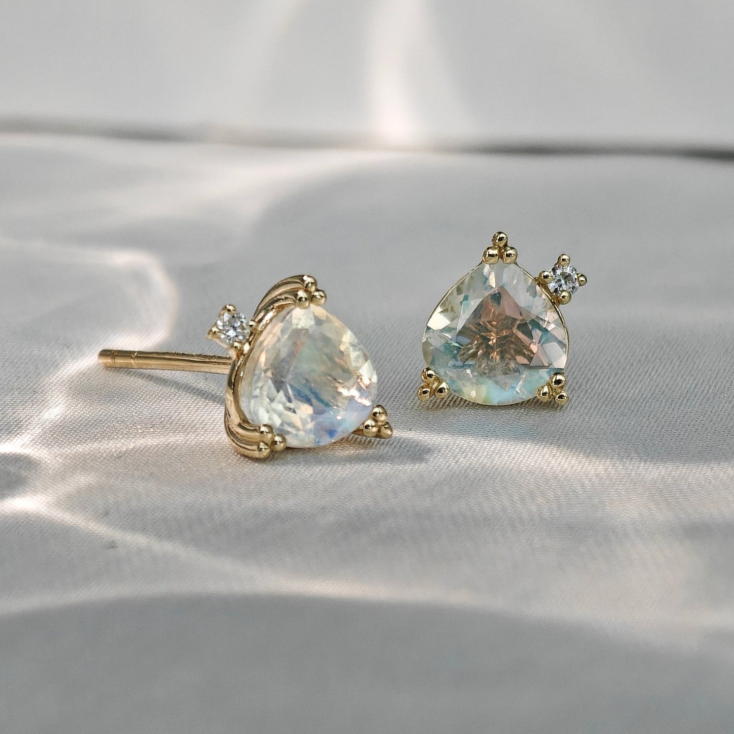 Le Bijoux Pear Shape Cut Moonstone Earrings