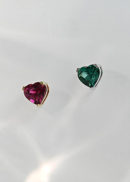 Le Bijoux Heart Shape Cut Tourmaline Earrings