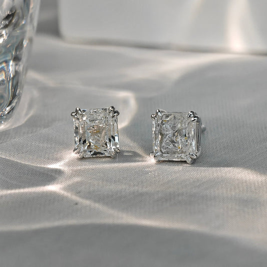 Le Bijoux Asscher Cut Oil in Quartz Earrings