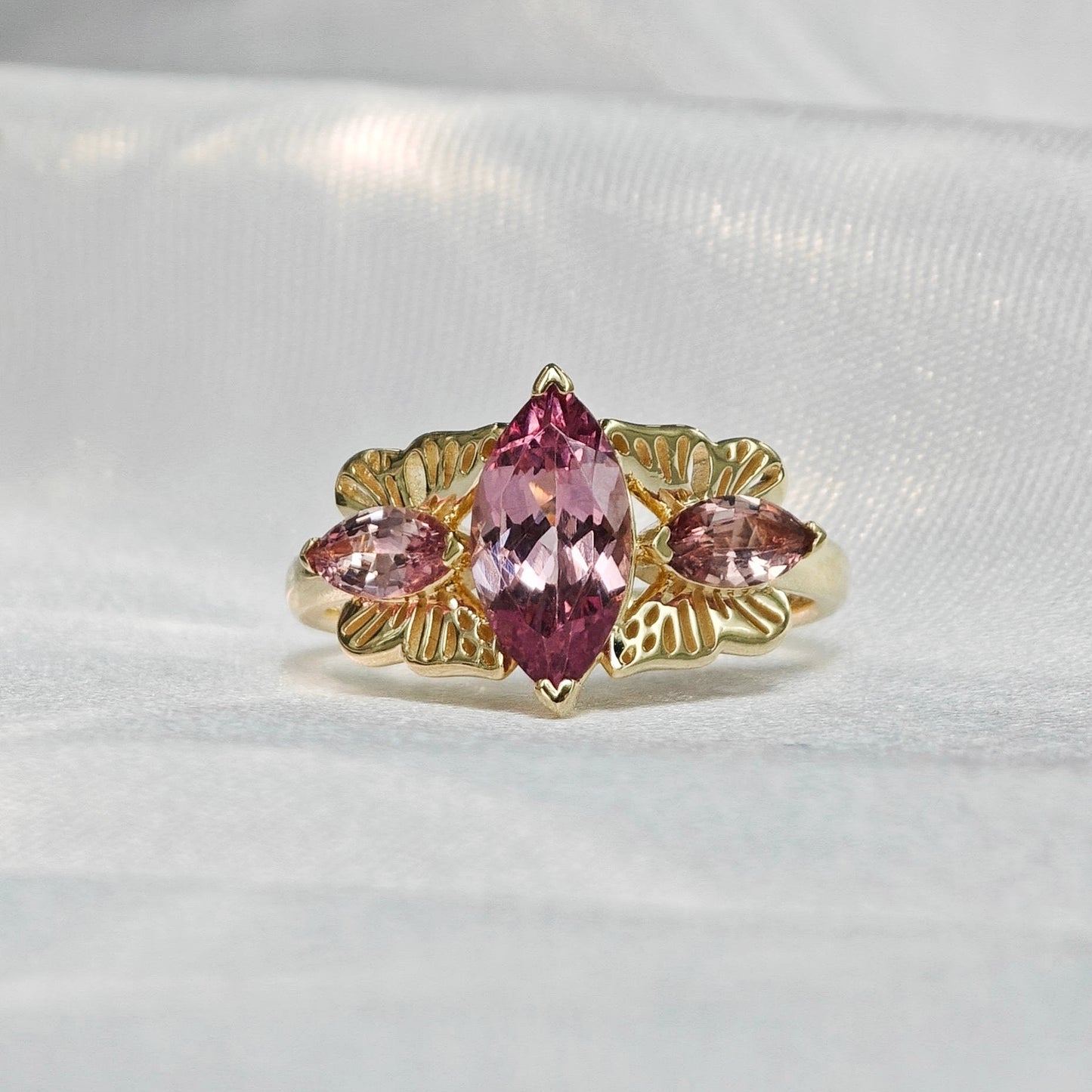 Malayan Pink Garnet Ring