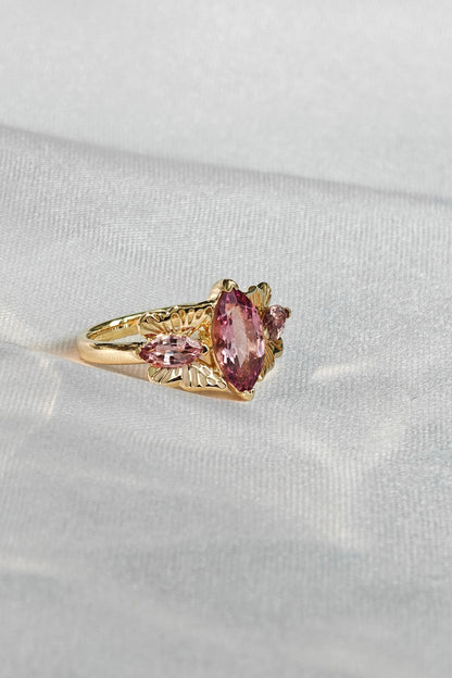 Malayan Pink Garnet Ring