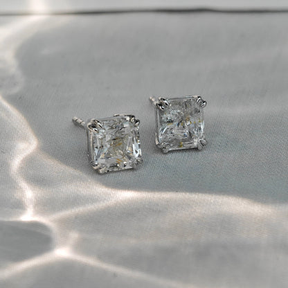 Le Bijoux Asscher Cut Oil in Quartz Earrings