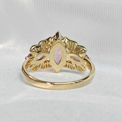 Malayan Pink Garnet Ring