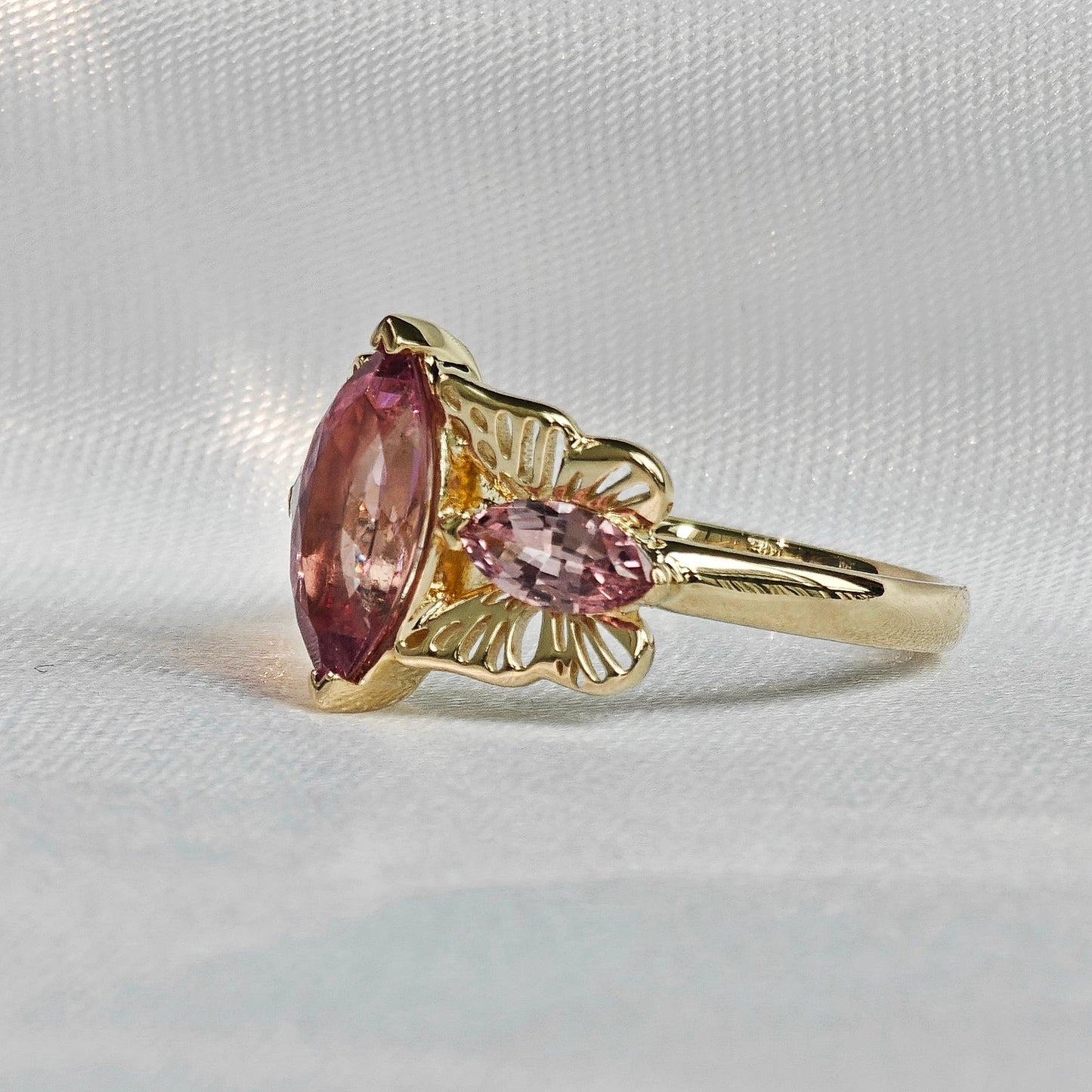 Malayan Pink Garnet Ring