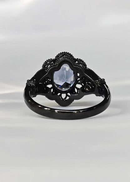 Oval Color Change Spinel Promise Ring