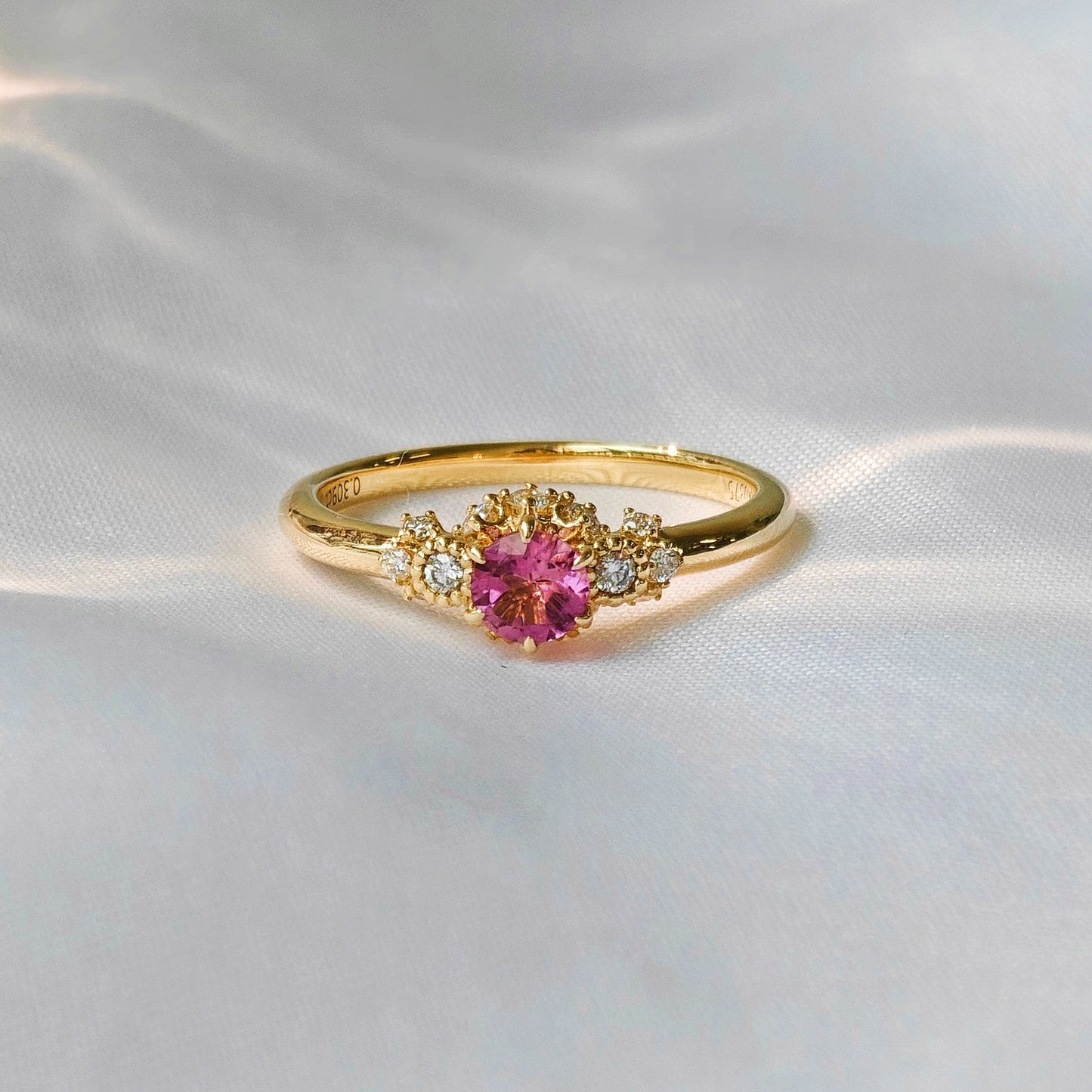 Rose Pink Spinel Polished Ring（Available Now）