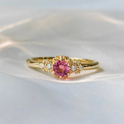 Rose Pink Spinel Polished Ring（Available Now）