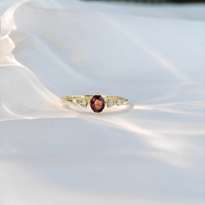 Round Red Spinel Polished Ring（Available Now）