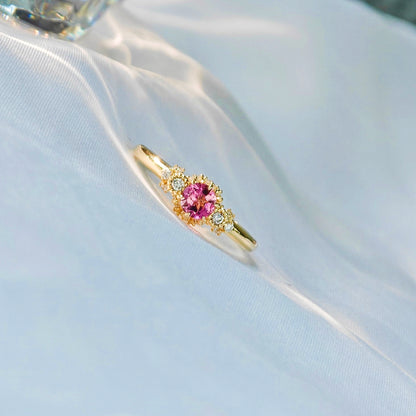 Rose Pink Spinel Polished Ring（Available Now）