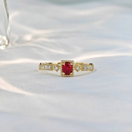 Red Spinel Polished Ring（Available Now）