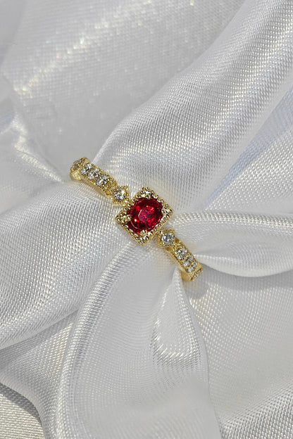 Red Spinel Polished Ring（Available Now）