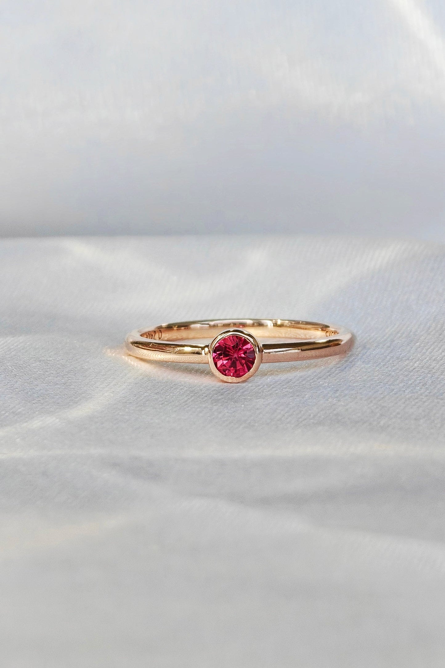 Rose Red Spinel Polished Ring（Available Now）