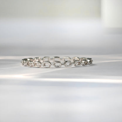 Interlocking chain ring